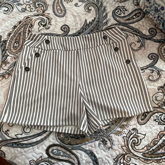 Pretty pin stripe shorts NWT Size M - Picture 1 of 7